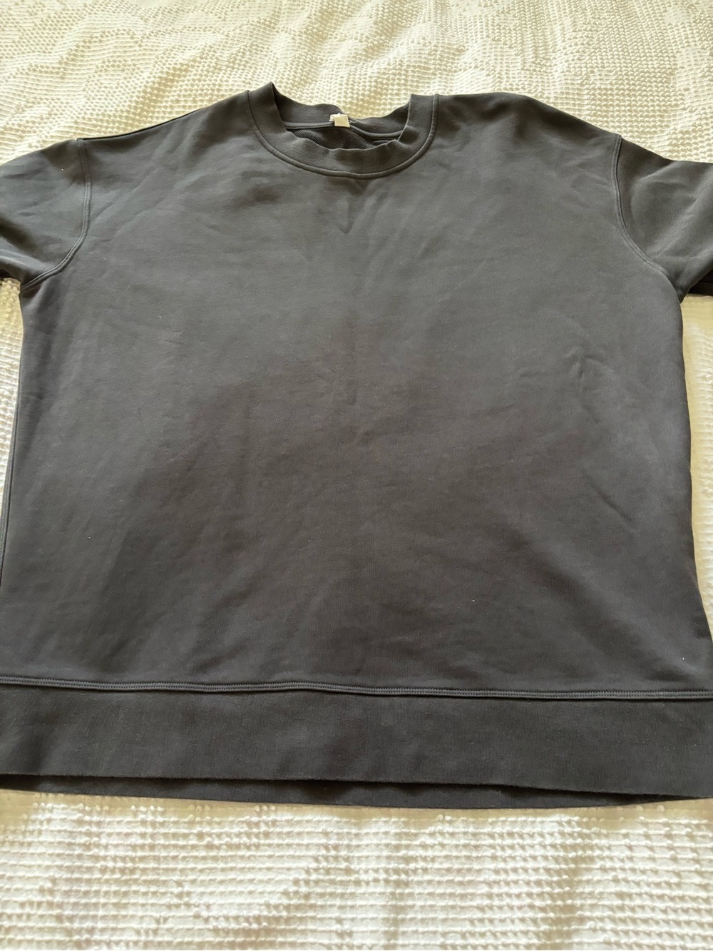 Lululemon Perfectly Oversized Crew Sweatshirt Black Size 8